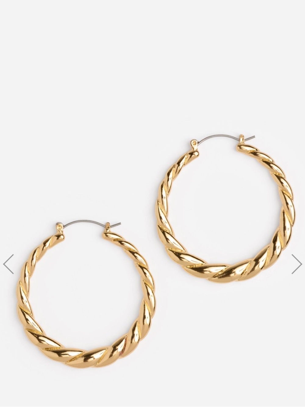 Johnny Was Ridged Rope Hoop Earrings